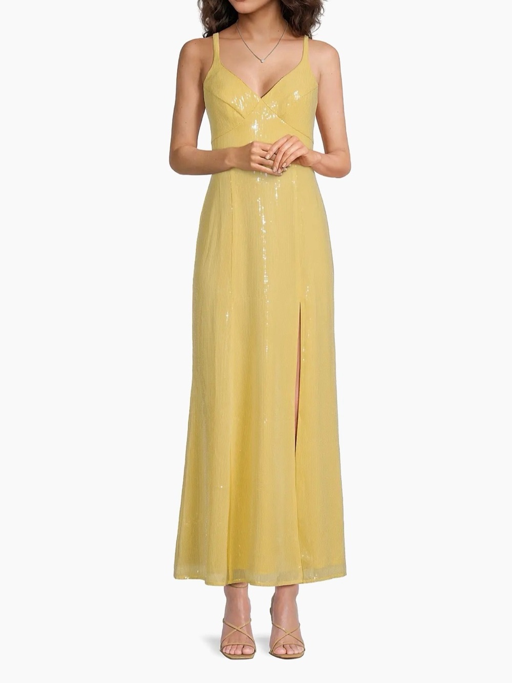 Hutch Mikayla NWT sz 12 Sequin Maxi Dress w/ slit MSRP $339